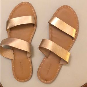 Old Navy-simple gold strapped slip ons!